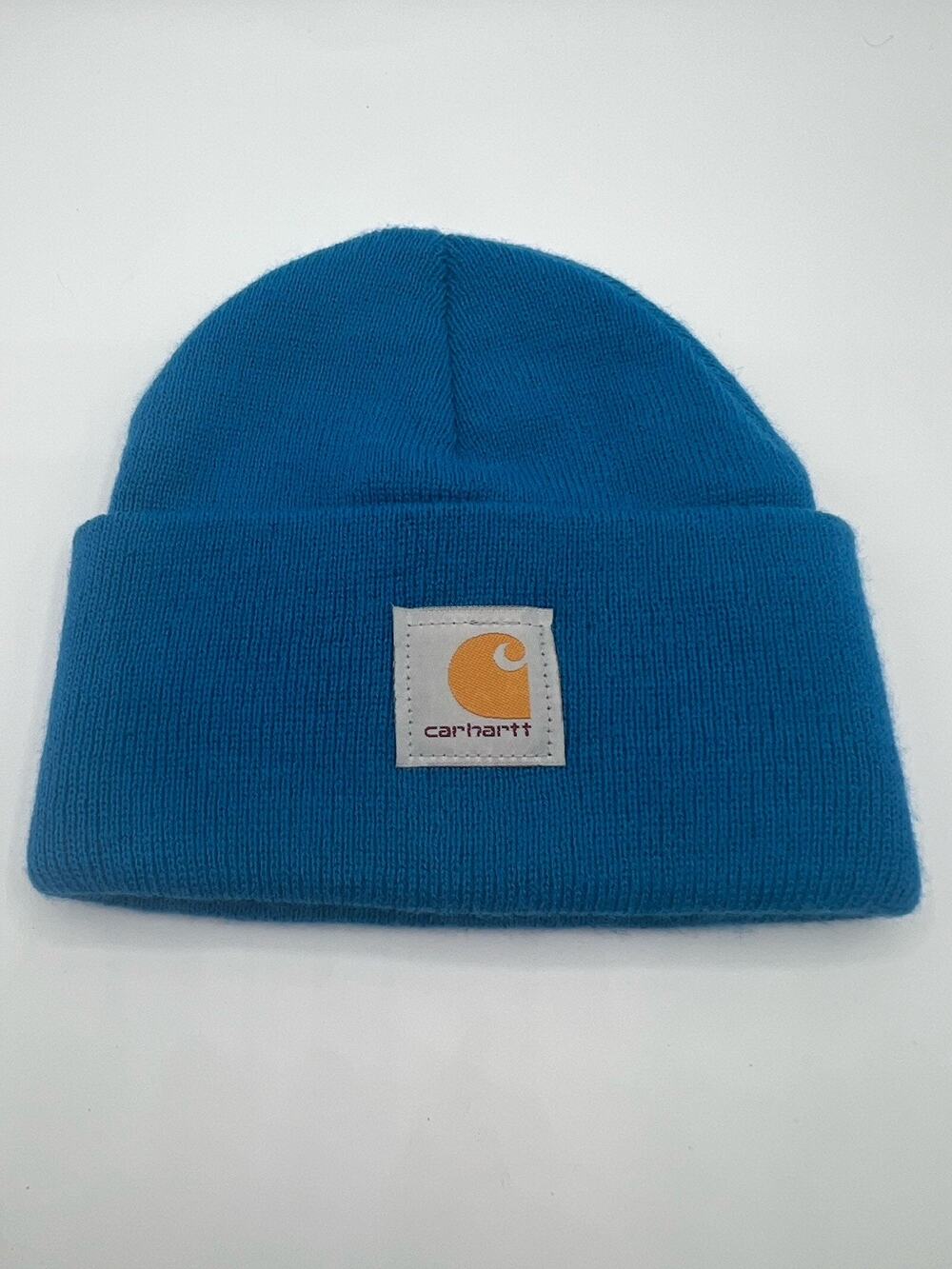 Carhartt Blue Knit Beanie Hat One Size Acrylic Watch Cap Winter Skull Cap